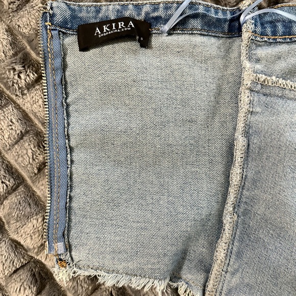 AKIRA Light Blue Denim Corset - Picture 4 of 5